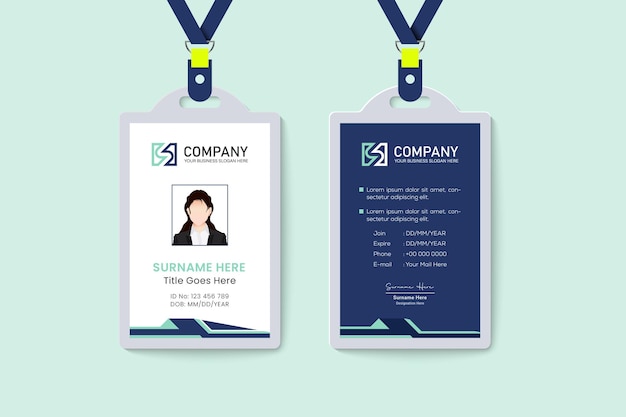 Diseño mínimo de tarjeta de identificación comercial de bienes raíces