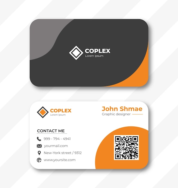 Diseño mínimo de tarjetas de visita