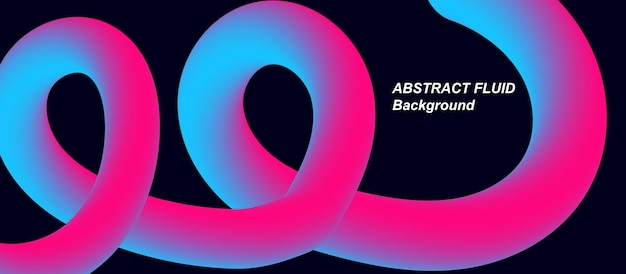 Diseño de moda con coloridos fluidos de ondas y formas líquidas banderas cubres volantes presentación