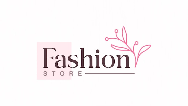 Diseño de moda de plantillas de logotipos comerciales