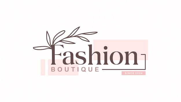 Diseño de moda de plantillas de logotipos comerciales