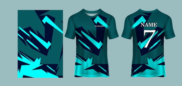 Diseño de modelo de camiseta deportiva.