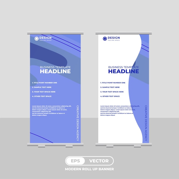 Diseño moderno de banner enrollable