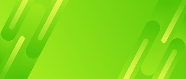 diseño moderno de banner de fondo ondulado verde