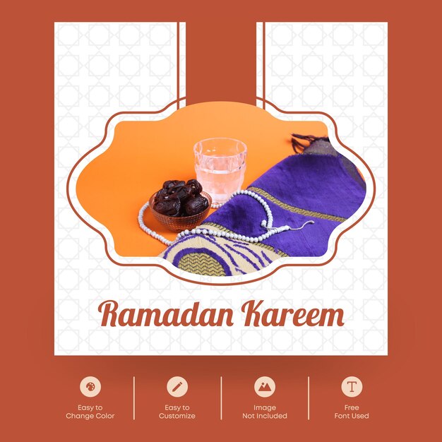 Vector diseño moderno de banner de ramadán kareem