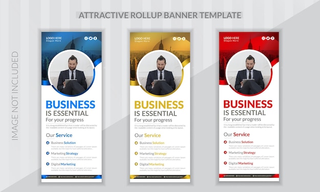 Diseño moderno de banners de negocios para su negocio profesional