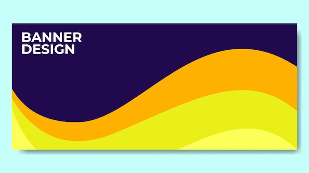 Diseño moderno de banners de negocios con temas divertidos y coloridos
