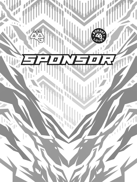 Diseño moderno de camisetas deportivas geométricas grises y blancas