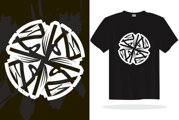 Diseño moderno de camisetas con gráficos vectoriales aleatorios