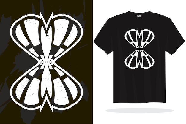 Diseño moderno de camisetas con gráficos vectoriales aleatorios