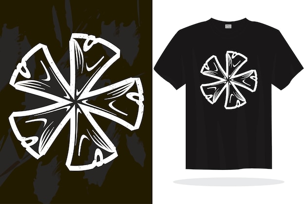 Diseño moderno de camisetas con gráficos vectoriales aleatorios