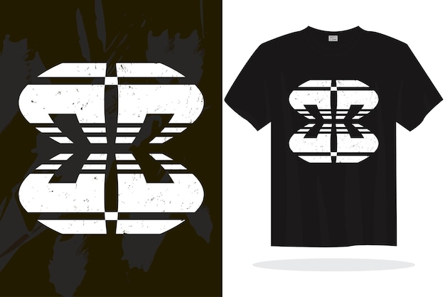 Diseño moderno de camisetas con gráficos vectoriales aleatorios