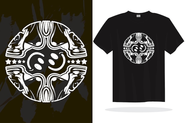 Diseño moderno de camisetas con gráficos vectoriales aleatorios