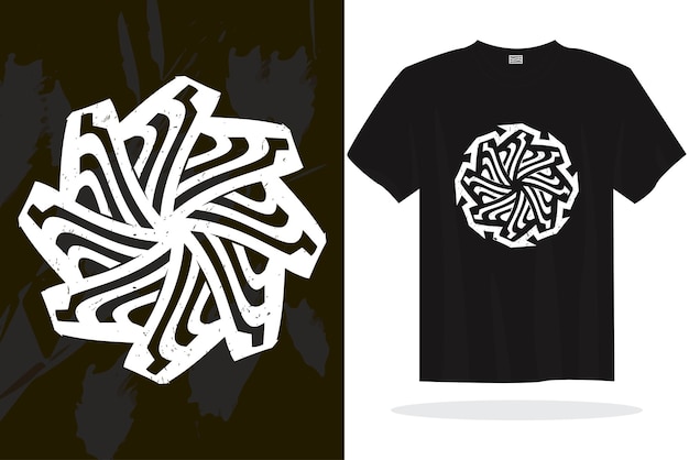 Diseño moderno de camisetas con gráficos vectoriales aleatorios