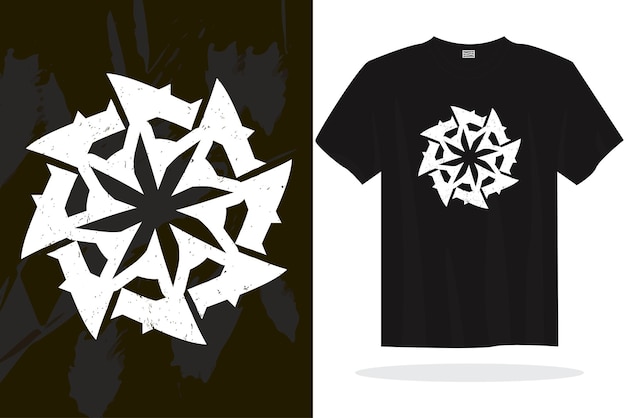 Diseño moderno de camisetas con gráficos vectoriales aleatorios