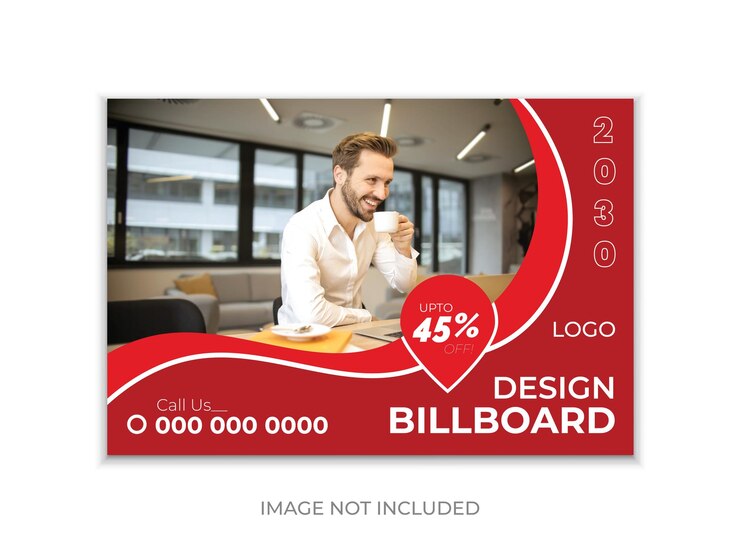 Diseño moderno de carteles de publicidad para negocios