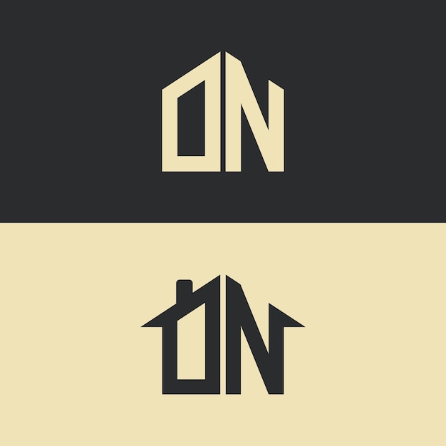diseño moderno de la casa de cartas y el logotipo del hogar