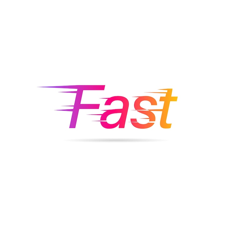 Vector diseño moderno y creativo de estilo de píxel de texto rápido