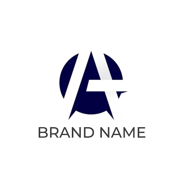 Diseño moderno y creativo de la letra A del logotipo