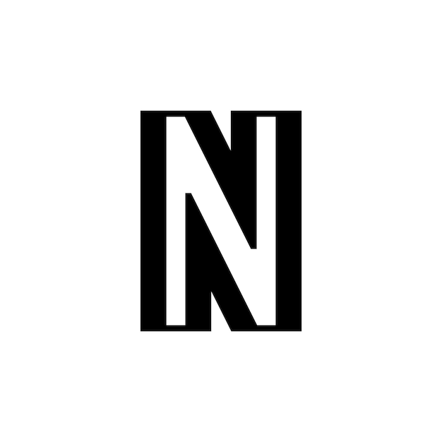diseño moderno y creativo del logotipo de la letra N