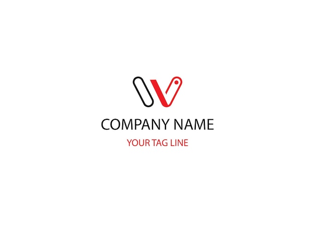 Diseño moderno y creativo del logotipo de la letra W