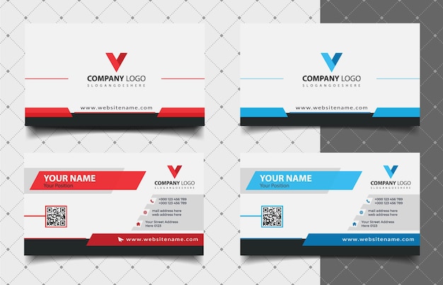 Diseño moderno y creativo de tarjetas de visita
