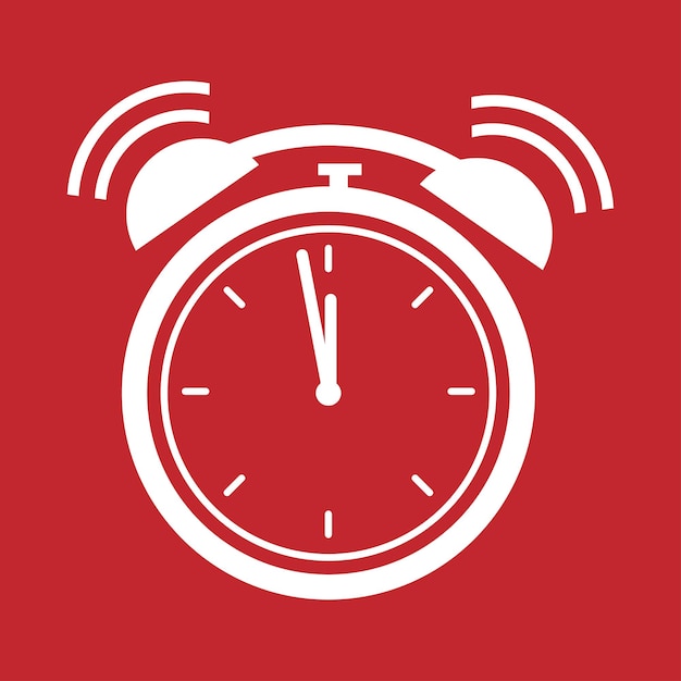 Diseño moderno de despertador para alertas a tiempo