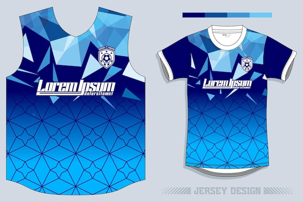 Vector diseño moderno y elegante de camiseta de fútbol contemporánea.