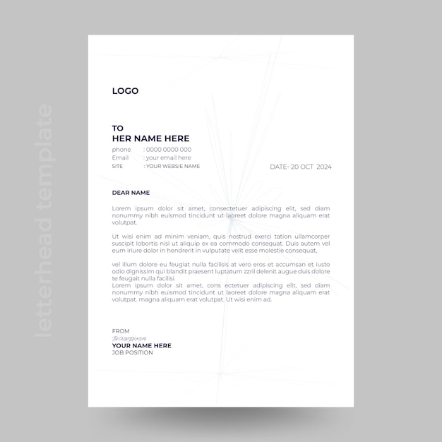 Diseño moderno de encabezado de empresa para su plantilla de negocio