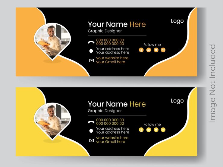 Diseño moderno de firmas de correo electrónico