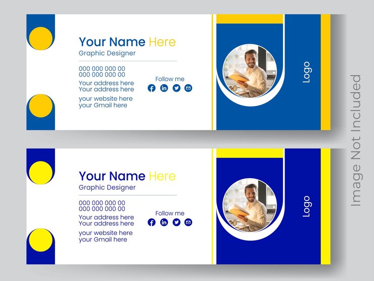 Diseño moderno de firmas de correo electrónico