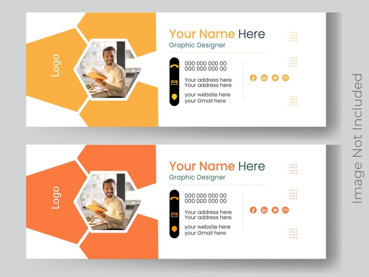 Diseño moderno de firmas de correo electrónico