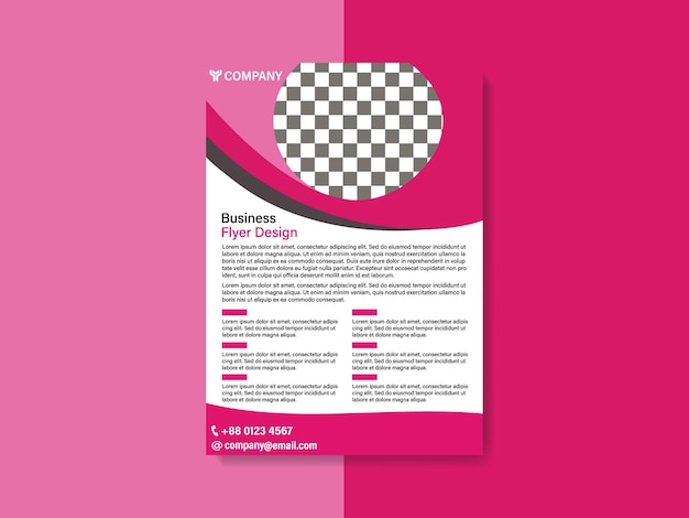 Diseño moderno de folletos comerciales