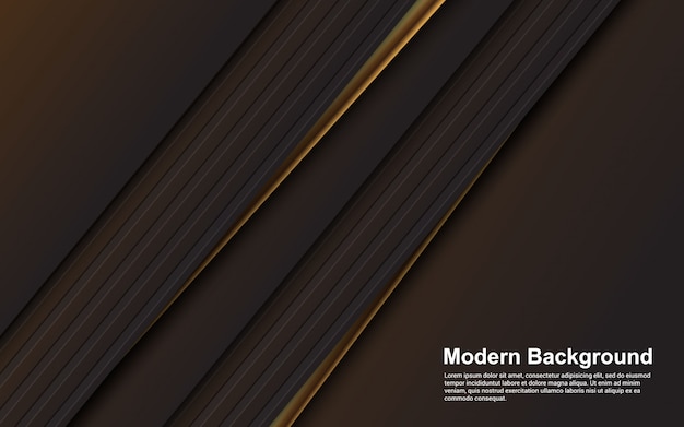 diseño moderno de fondo abstracto color negro y marrón