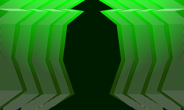 Vector diseño moderno de fondo degradado verde