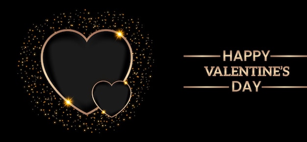 Diseño moderno de fondo del día de San Valentín con corazones de amor.