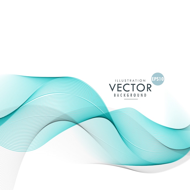 Vector diseño moderno de fondo de ola abstracta