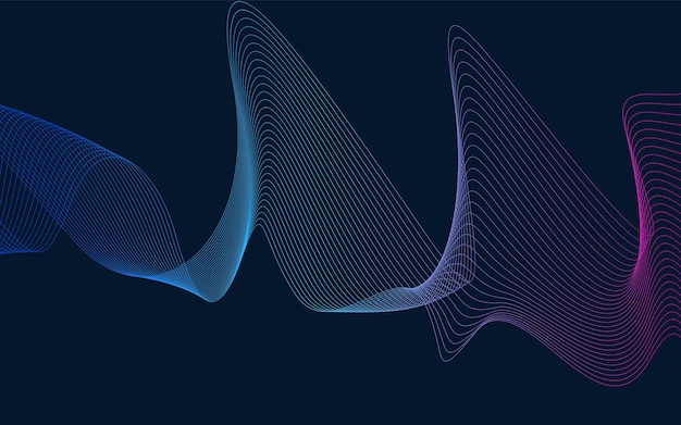 diseño moderno de fondo ondulado azul abstracto