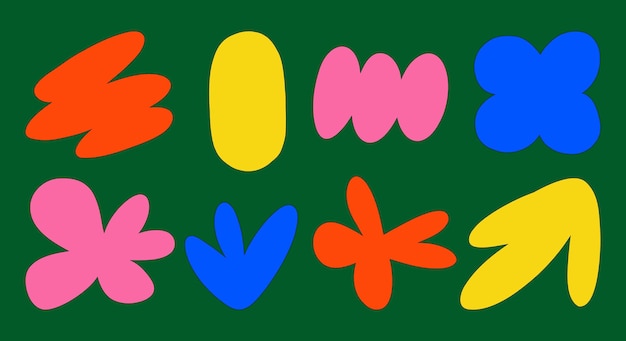 Diseño moderno de formas abstractas orgánicas
