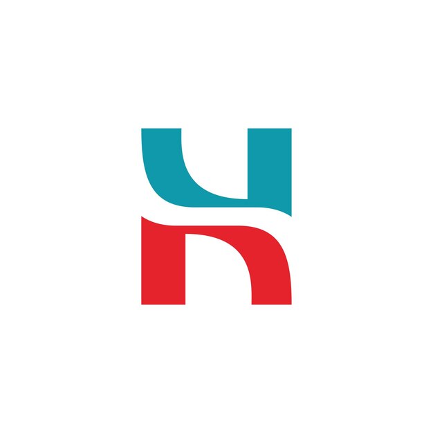 Diseño moderno del icono del logotipo de la letra H