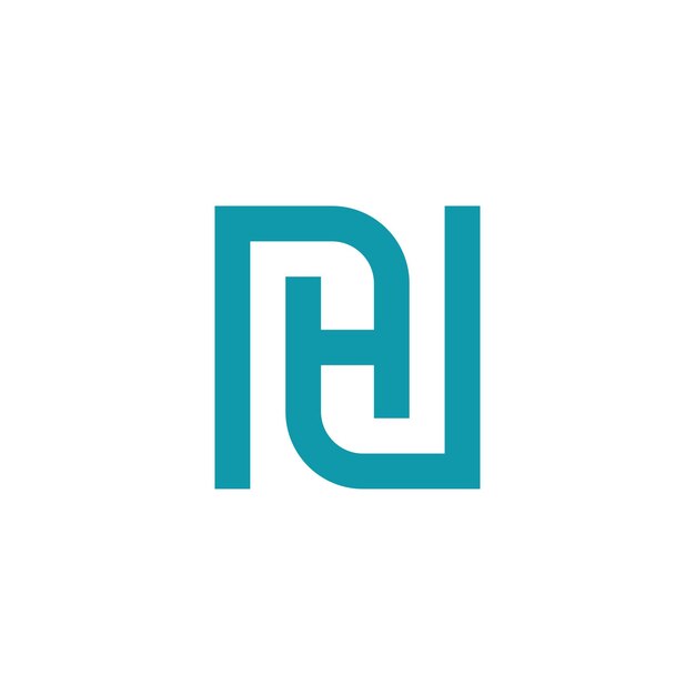 Diseño moderno del icono del logotipo de la letra H