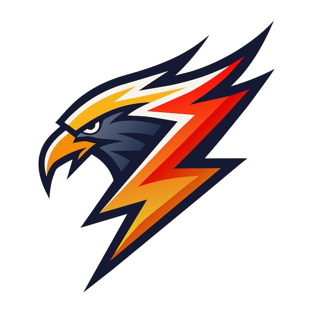 Vector diseño moderno de la ilustración del logotipo de la cabeza de águila