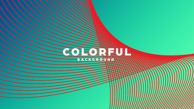 Diseño moderno de líneas de fondo abstractas de colores mínimos y formas geométricas con color degradado