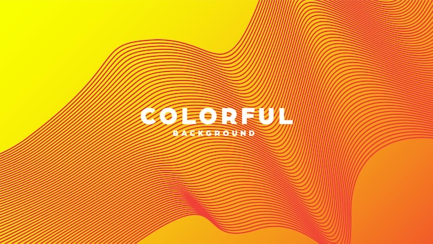 Diseño moderno de líneas de fondo abstractas de colores mínimos y formas geométricas con color degradado