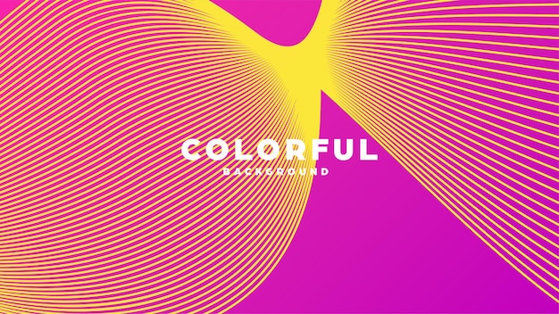 Diseño moderno de líneas de fondo abstractas de colores mínimos y formas geométricas con color degradado