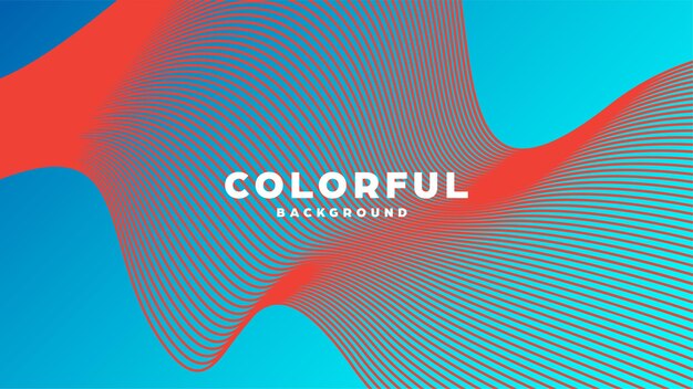 Diseño moderno de líneas de fondo abstractas de colores mínimos y formas geométricas con color degradado
