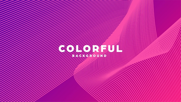 Diseño moderno de líneas de fondo abstractas de colores mínimos y formas geométricas con color degradado