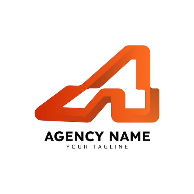 Diseño moderno del logotipo de la agencia