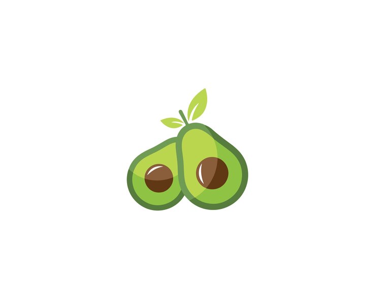 Diseño moderno de logotipo de aguacate