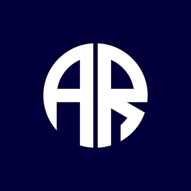 diseño moderno del logotipo de ar circle